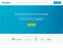 Tablet Screenshot of flockler.com